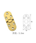 2 Pcs Folding Flip Table Hinge For Sewing And Craft Tables Zinc Alloy With Chrome Plating Finish and Round Edge Design