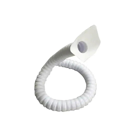 Husky Flexible Welding Fume Extraction Hose With Sturdy Square Hood For Shop Smoke Capture Slick Pom Tube Easy Bend Design, 50mm wide, 140cm long.