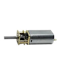 Knockout DC Gear Motor With Full Metal Reduction Gearbox Rated For Low Speed High Torque Performance Ideal For Diy Robotics Smart Car Projects As An Electronic Starter Built Like A Tank For Hassle Free Setup - Side view of metal gearbox motor.