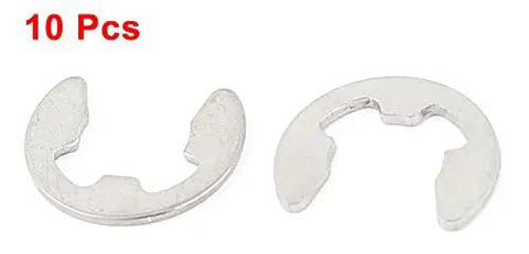 Beefy 8mm External Retaining Snap Ring E Clip Circlip 304 Stainless Steel 16mm Outside Diameter 7.5mm Open Gap 1mm Thick 10 Pack