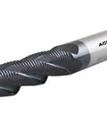 Accusize roughing end mill, 1/2 in dia, 4-flute TiAlN-coated, shank 1/2 in