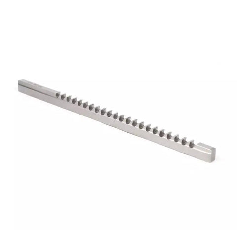 Pro Grade Keyway Broach Set For Lathe 22 Pc HSS Broaching Kit with a single keyway broach on white background