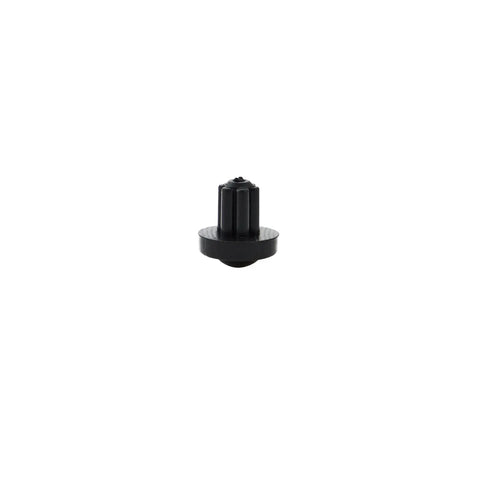 Single black rubber grate foot for gas stove, part of 12 pack heat resistant durable non slip foot pads bumpers to protect surfaces.