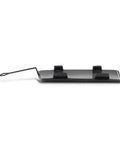 Side view of Rear Tow Hook Cover For Chevy Suburban And Tahoe 2015-2020 Primed Black Plastic Replacement GM1129112 23142971
