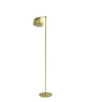 60 Inch Floor Lamp In Satin Gold Finish With Vintage Glam Style Inline Switch E26 Base Modern Gold Brass Look For Living Room Or Bedroom Slim Space Saving Design 5 Foot Cord For Easy Setup