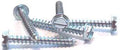 Size Ten By One Quarter Inch Type AB Sheet Metal Screws Slotted Hex Washer Head 18 8 Stainless Steel Four Thousand Count Carton