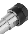 Close-up of the MTB1 ER11 M6 Morse Taper Collet Chuck Holder with visible hex nut and steel body for CNC lathe parts.