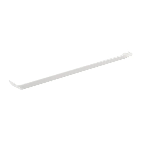 Single white bar from Sturdy Wire Shelf Brackets For Motorhome Storage Beefy Iron Shelving Support Fits 12 Inch Shelves