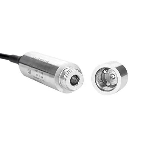 DC 24V 4-20mA Water Level Transmitter Plug-In Type Level Sensor with anti-bending probe and cable detached.