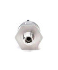Front view of industrial 100 Psi Pressure Sensor Transducer with 1/8 inch NPT, rugged stainless steel body for harsh environments.