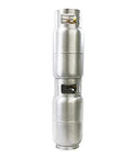 Flame King 33.5 lb aluminum forklift propane tank with gauge, DOT/TC compliant