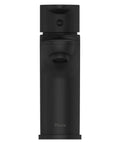 Front view of Dope Matte Black Single Hole Bathroom Sink Faucet, One Handle Design With Push And Seal Drain, NSF Certified.