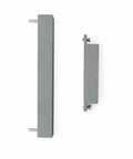 Mounting Holder Kit For 221 Lever Connectors 2 Port And 4 Port, gray 3D-printed holder side and front view, wire organizer