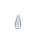 Wire Mesh Cable Tray In Electro Zinc Plated Steel Silver Finish 1.97 X 1.97 X 59.06 Inches 2 Pack For Easy Cable Management