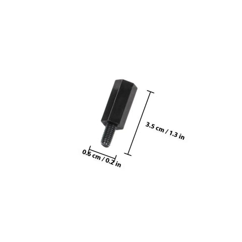 Nylon Standoff And Screw Kit 180 Piece With Nuts For Easy Install Hex Spacers Built For Automotive And Large Projects No Fuss Quick Install Durable Hardware Set For DIY Electronics And Mounting Needs, black 3.5 cm nylon hex spacer