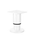 Cold Rolled Steel Adjustable Cabinet Leg For Leveling Base Units On Uneven Floors, 4.72 Inch Support With White Baked-On Finish