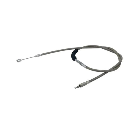 180cm Braided Stainless Steel Clutch Line Universal Fit for Harley XL 883 1200N, coiled with connectors visible