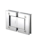 Brite Chrome Oil Dynamic 180 Degree Glass To Glass Hinge With Hold Open Self Closing Glass Door Hardware Easy Install Durable Aluminum