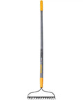 Steel 16 Tine Bow Rake With 57 Inch Hardwood Handle And Cushy Grip For Small Yard Work And Landscaping Projects Durable Garden Rake For Yard Cleanup Made In USA Everyday Use.