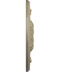 Side view of Flagstone Ceiling Medallion 30 Inch Diameter Fits Canopies Up To 3 7 8 Inches Lightweight Hand Painted Gobi Desert Finish