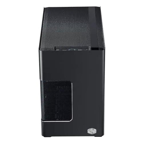 Front view of NR200P V3 Mini ITX Case Dope Compact Build With Top Mount 280mm Radiator, Vertical GPU Mount, Mesh Side Panel