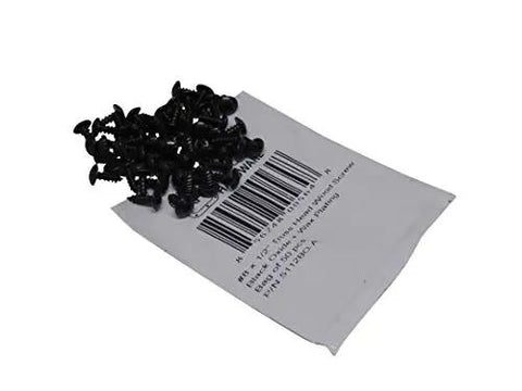 Truss Head Wood Screws One Half Inch Black Oxide Wax Coated Bag Of Fifty Count Made In USA Heavy Duty Wood Fasteners