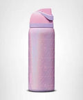 FreeSip Insulated Stainless Steel Water Bottle With Straw For Sports And Travel On The Go 32 Oz BPA Free Push Button Lid Pink Glinda