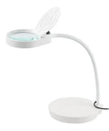 Grab And Go Desktop Microscope Magnifier Kit With 38 LED Circular Lamp And Adjustable Brightness, flexible gooseneck view