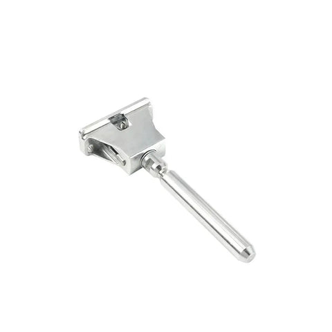 Heavy Duty Hidden Shelf Bracket For Wall Mounts, adjustable support pin, steel construction, side view