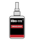 Red Permanent Thread Locker 10ML Pack Of Five For Bolts And Nuts bottle, labeled Vibra-TITE, for automotive and machinery use.