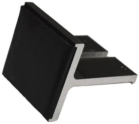 No Sweat Solar Panel Roof Mount Feet For Composition Shingles Comes With Stainless Screws Smooth Sail PV Module Racking Kit Pack Of Ten, black and silver bracket.