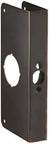 Heavy Duty Door Reinforcer Strike Plate 1.375 By 2.375 Bronze Finish Beefed Up Security For Exterior And Interior Doors Quick Install Repairs Damaged Frames Prevent Forced Entry And Strengthen Entryways