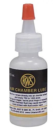 Bottle of Air Gun Chamber Lube 0.5 Ounce With Applicator Needle Silicone Oil Lubricant For PCP And Air Pistols Keeps Your Gun Running Smooth.