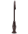 Front view of Gooseneck Cold Water Dispenser Faucet with Single Lever Handle, 10 Inch Tall Oil Rubbed Bronze Brass Construction