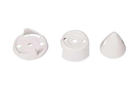 1400mm RC Trainer Wingspan Parts Kit With Propeller Spinner and Mount, detail view of components for fixed-wing aircraft