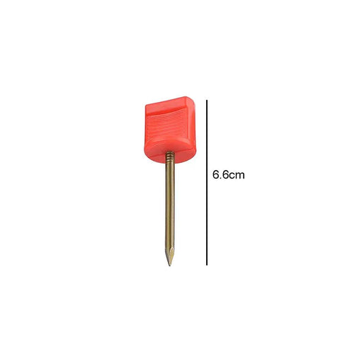 Red 6.6 Cm Target Nails Pins 10 Pack Durable Archery Paper Target Fixers for Shooting and Hunting Easy Grip Secure Hold for Target Papers