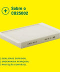 Automotive Cabin Air Filter OEM Replacement For Mercedes Benz Rides Including GLC300 C300 GLS450 on yellow background