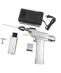 Cannulated Veterinary Bone Drill Machine Built Different For Precise Orthopedic Surgery And Kirschner Needles Battery Powered tool with charger and attachments.