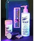 UV Germ Detection Kit With 21 LED UV Light Handheld Ultraviolet Flashlight Includes Gel And Powder Training And Cleaning Tool