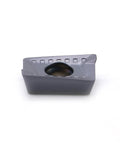 APKT1003PDSR30 CNC Carbide Milling Insert for Metal Cutting, Square Shoulder View, PVD Grey Nanocomposite Coated