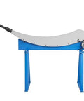 Beefy Hand Plate Shear 31.5 Inch Max Cutting Length Manual Sheet Metal Cutter With T10 High Hardness Blades on blue bench