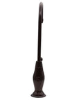 Side view of Gooseneck Cold Water Dispenser Faucet With Single Lever Handle, 10 Inch Tall Oil Rubbed Bronze Brass Construction, Smooth Ceramic Disc