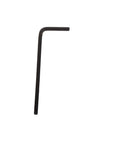 Allen wrench, L-shaped hex key, black metal, side view