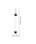6 Piece Plant Pot Water Level Indicator Set With No Fuss Moisture Meter For Planters, Easy Watering Reminder Gauge, 180ml Capacity, 7.8 Inch, Prevent Overwatering And Underwatering In Your Home Garden. White plastic plant pot water level indicator, 7.8 in x 0.7 in