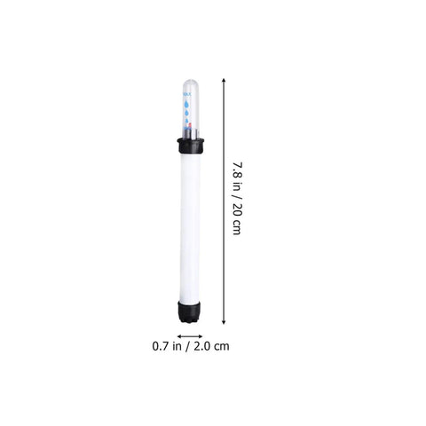 6 Piece Plant Pot Water Level Indicator Set With No Fuss Moisture Meter For Planters, Easy Watering Reminder Gauge, 180ml Capacity, 7.8 Inch, Prevent Overwatering And Underwatering In Your Home Garden. White plastic plant pot water level indicator, 7.8 in x 0.7 in