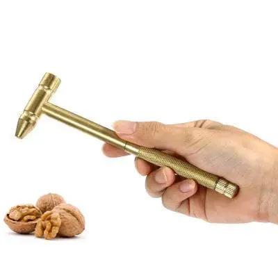 6 In 1 Mini Copper Hammer And Screwdriver Tool Set For Repairs On Drones, Phones, Laptops, And Watches, shown in hand