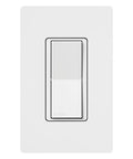 White Caseta Smart Claro 3 Way Accessory Switch Pair With Diva Dimmer Or Claro Smart Switch Not For Standalone Use So You Can Do Multi Location Setups With Up To 10 Accessories White front view