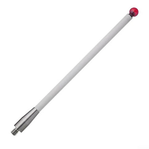 CMM touch probe stylus with 6 mm ceramic ball tip, 100 mm length, threaded metal handle, 4-pack