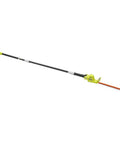Backyard Beast Cordless Pole Hedge Trimmer Featuring 18 Inch Razor Sharp Blade And Smooth Four Position Pivoting Head for easy hedge trimming.