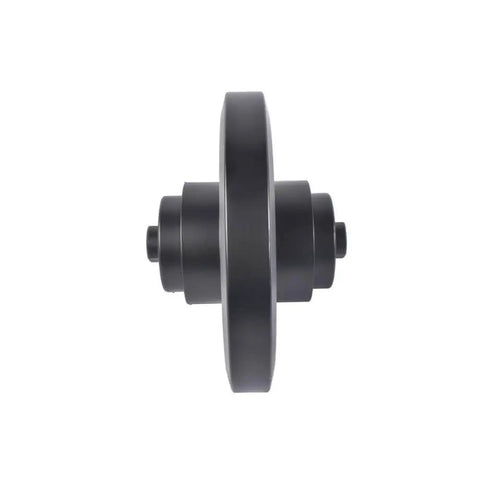 No Sweat Heavy Duty Rear Idler Replacement T140 T180 T190 T200 T250 T300 T320 T550 T590 Solid Swap For Parts 6732903 And 6693238 side view of black steel idler roller.